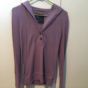 Purple long sleeve shirt